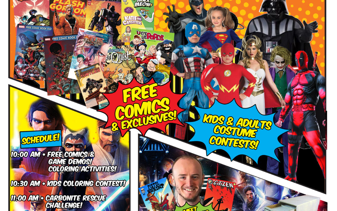 Free Comic Book Day is this Saturday May 4, 2024!